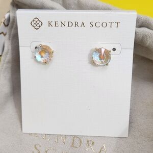 Kendra Scott Jolie Stud Earrings Dichroic Glass NWT